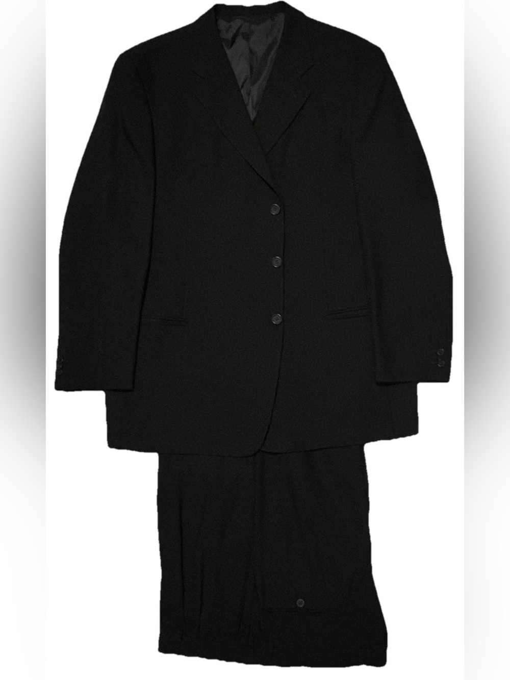 $2695 GIORGIO ARMANI MANI SUIT 48R 48 R SAKS 5TH SINGLE BREASTED BLACK 4 SZN
